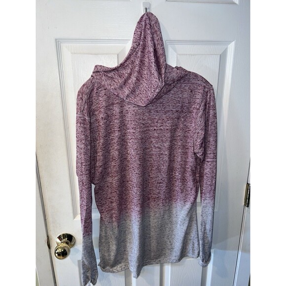 Seaside Heights NJ Shirt XL Long Sleeve Tee Hooded Ombré Red Grey Jersey Shore - Picture 7 of 8